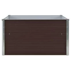 VidaXL Plantenbak Verhoogd 100x100x45 Cm Gegalvaniseerd Staal Bruin -GroenThuis Voordeel 0c743156a05c40d0bd28a60ce8932efe