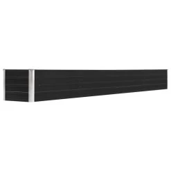 VidaXL Plantenbak Verhoogd 320x40x45 Cm Gegalvaniseerd Staal Antraciet