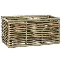 VidaXL Plantenbak Verhoogd 80x40x40 Cm Hazelaarhout