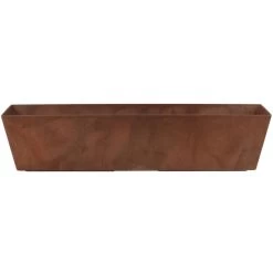 Steege Plantenbak - Gerecycled Kunststof - Terra Bruin - 74 X 17 Cm