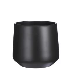 Mica Decorations Bloempot - Antraciet Grijs - Keramiek - 28 X 26 Cm