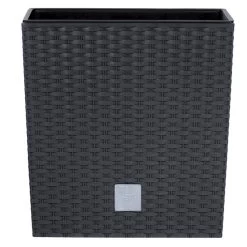 Prosperplast Plantenbak Rato - Antraciet - Rotan - Kunststof - 26 Cm