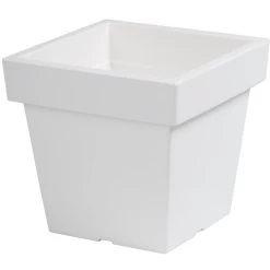 Prosperplast Plantenbak - Wit - Vierkant - 20 Cm