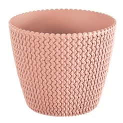 Prosperplast Plantenpot/bloempot - Kunststof - Zalm Roze - D22 X H19 Cm