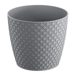 Prosperplast Plantenpot/bloempot - Kunststof - Steengrijs - D22 X H19 Cm