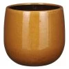 Mica Decorations Plantenpot - Keramiek - Geel Glans - D21/H19 Cm -GroenThuis Voordeel 1000083035