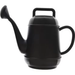 Decoris Gieter - 12 Liter - Zwart - Kunststof
