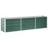 VidaXL Plantenbak Verhoogd 240x40x45 Cm Gegalvaniseerd Staal Groen -GroenThuis Voordeel 1580427079