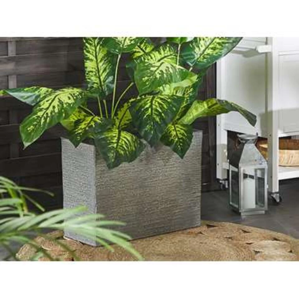 Beliani Plantenbak Voor Buiten EDESSA - Grijs Stenenmix 4 Beliani Plantenbak Voor Buiten EDESSA - Grijs Stenenmix - Afbeelding 2