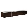 VidaXL Plantenbak Verhoogd 320x80x45 Cm Gegalvaniseerd Staal Bruin