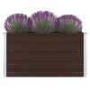 VidaXL Plantenbak Verhoogd 100x100x45 Cm Gegalvaniseerd Staal Bruin 1 VidaXL Plantenbak Verhoogd 100x100x45 Cm Gegalvaniseerd Staal Bruin -GroenThuis Voordeel 1872210220
