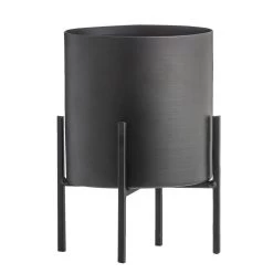 Bloempot Op Pootjes Niek - Zwart - 12/18xØ12,5 Cm