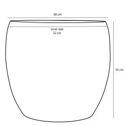 Mica Decorations Lester Bloempot Ø38 Cm Groen -GroenThuis Voordeel 80ace0d9fdc04d53b55f0367ed2523d6