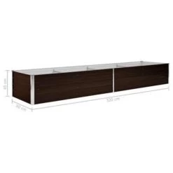 VidaXL Plantenbak Verhoogd 320x80x45 Cm Gegalvaniseerd Staal Bruin -GroenThuis Voordeel 869e7280e51c423db0d7d02d1948caf4