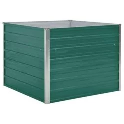 VidaXL Plantenbak Verhoogd 100x100x77 Cm Gegalvaniseerd Staal Groen -GroenThuis Voordeel 88347052d00b41c8a8922fa496309003