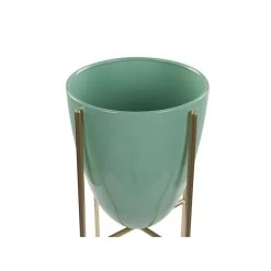 Beliani Plantenbak Voor Buiten LEFKI - Groen Ijzer -GroenThuis Voordeel c7e1daa33f404f45a3c7ed6bb603f22f